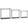 Metal wall shelves