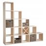 Natural spruce wood cabinet 1 shelf