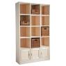 Spruce wood cabinet 12 boxes 3 doors