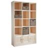 Spruce wood cabinet 12 boxes 3 doors