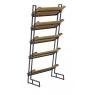 Pine wood and metak shoes rack