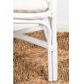 White lacquered rattan children's chair 