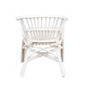 White lacquered rattan children's chair 