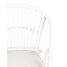 White lacquered rattan children's chair 