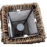 Lampe en poelet gris