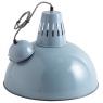 Blue lacquered metal lamp