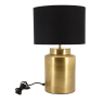 Brushed metal table lamp