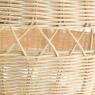 Natural rattan ball lamp and metal structure