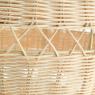 Natural rattan ball lamp and metal structure