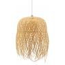 Natural rattan and metal ball lampshade 