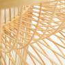 Natural design and openwork bamboo lampshade