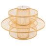 Natural design and openwork bamboo lampshade