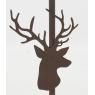 Metal lamp with deer's head