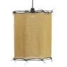Saffron yellow cotton lampshade