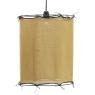 Saffron yellow cotton lampshade