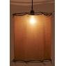 Saffron yellow cotton lampshade