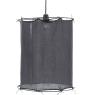 Charcoal black cotton lampshade
