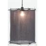 Charcoal black cotton lampshade