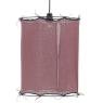 Burgundy cotton lampshade