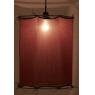 Burgundy cotton lampshade