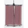 Burgundy cotton lampshade