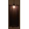 Charcoal black cotton long lampshade