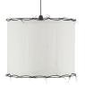 Big white cotton lampshade