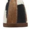 Metal and cow skin lamp