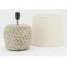 Lampe de chevet en jonc naturel et coton