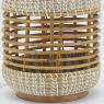 Lamp in rush and rattan