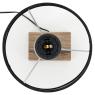 Metal and wood lamp