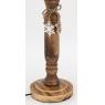 Table lamp with a paulownia wood base