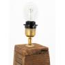 Lamp stand in recycled wood