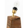 Lamp stand in recycled wood