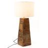 Lamp stand in recycled wood