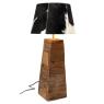 Lamp stand in recycled wood