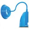 Wall light in lacquered metal