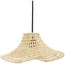 Lampshade made of woven rattan