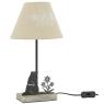 Lampe à poser en métal et coton
