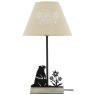Lampe à poser en métal et coton