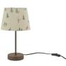 Lampe en métal et lin