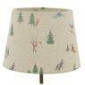 Lampe en métal et lin