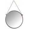 Round metal mirror