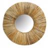 Natural rattan mirror