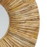 Natural rattan mirror