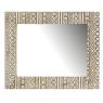 Mango wood mirror with Aztec pattern