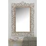 Miroir en manguier blanchi