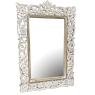 Miroir en manguier blanchi