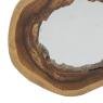 Teak wood mirror