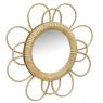 Rattan mirror